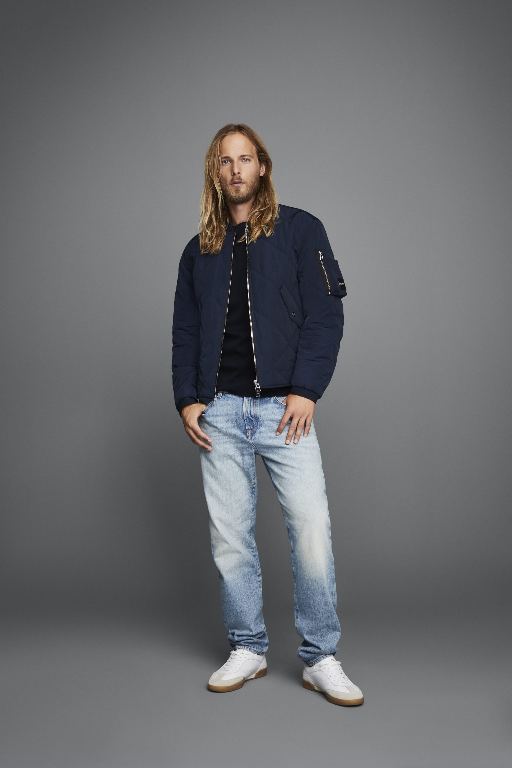 Boss Menswear Frühjahr Sommer 2024 blau